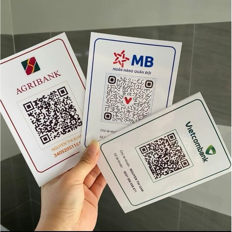 In Thẻ mã QR code theo yêu cầu ,ép plastic chống nước ,decal bóc dán…