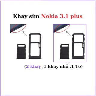 Khay sim nokia 3.1 plus,2 khay sim