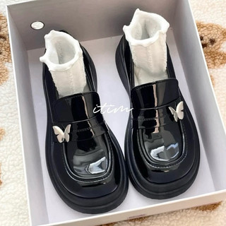  Giày lolita nữ đế cao 4-5cm da bóng B1 siêu hot 