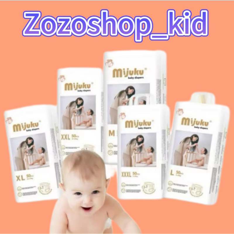 Bỉm quần Mijuku Nhật chính hãng 100 miếng đủ size M - L - XL - XXXL-4XL-5XL siêu thấm hút mềm mịn ch