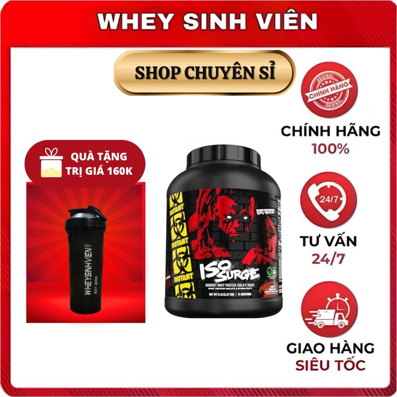   Giá hủy diệt  Sữa Tăng Cơ Mutant ISO SURGE 5lbs  2.3kg  Tăng Cơ Phục Hồi Cơ tại WHEY SINH VIÊN 