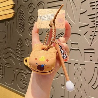 Móc khoá Capybara gõ mõ đồ chơi gõ mõ giải nghiệp Capy bara hình cá gỗ móc khoá tịnh tâm xả stress