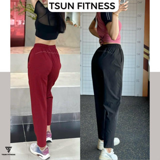 Quần thể thao dáng baggy năng động tập gym, yoga, zumba chất gió pha thun cao cấp Tsun Fitness