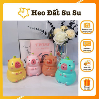 Heo đất Capybara size mini, heo đất tiết kiệm ống tiết kiệm tiền/ Heo Đất Su Su