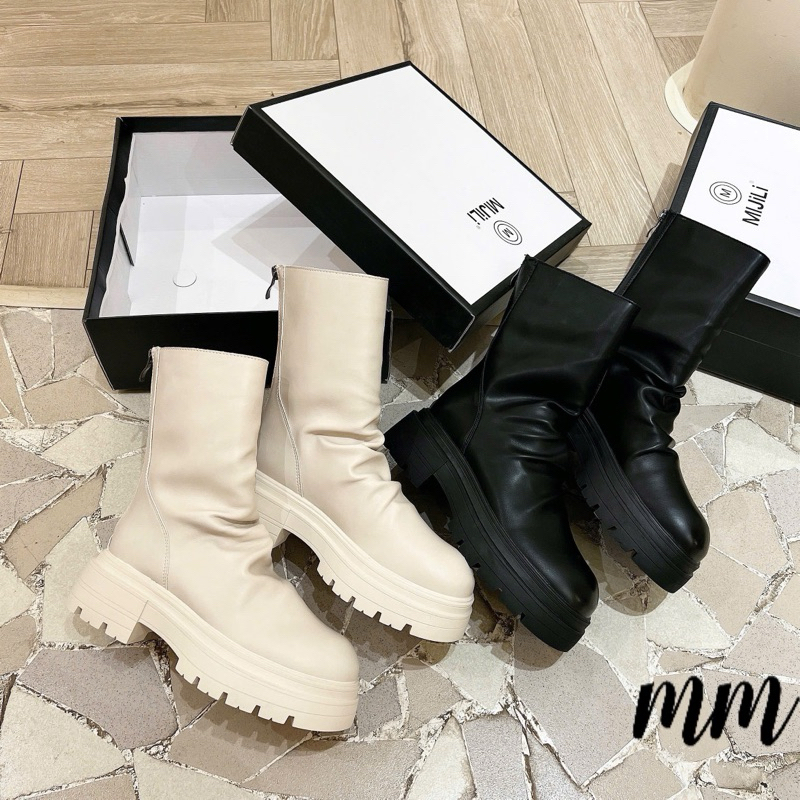 🌤️🌤️ Bốt nhăn mijili cao cổ fullbox