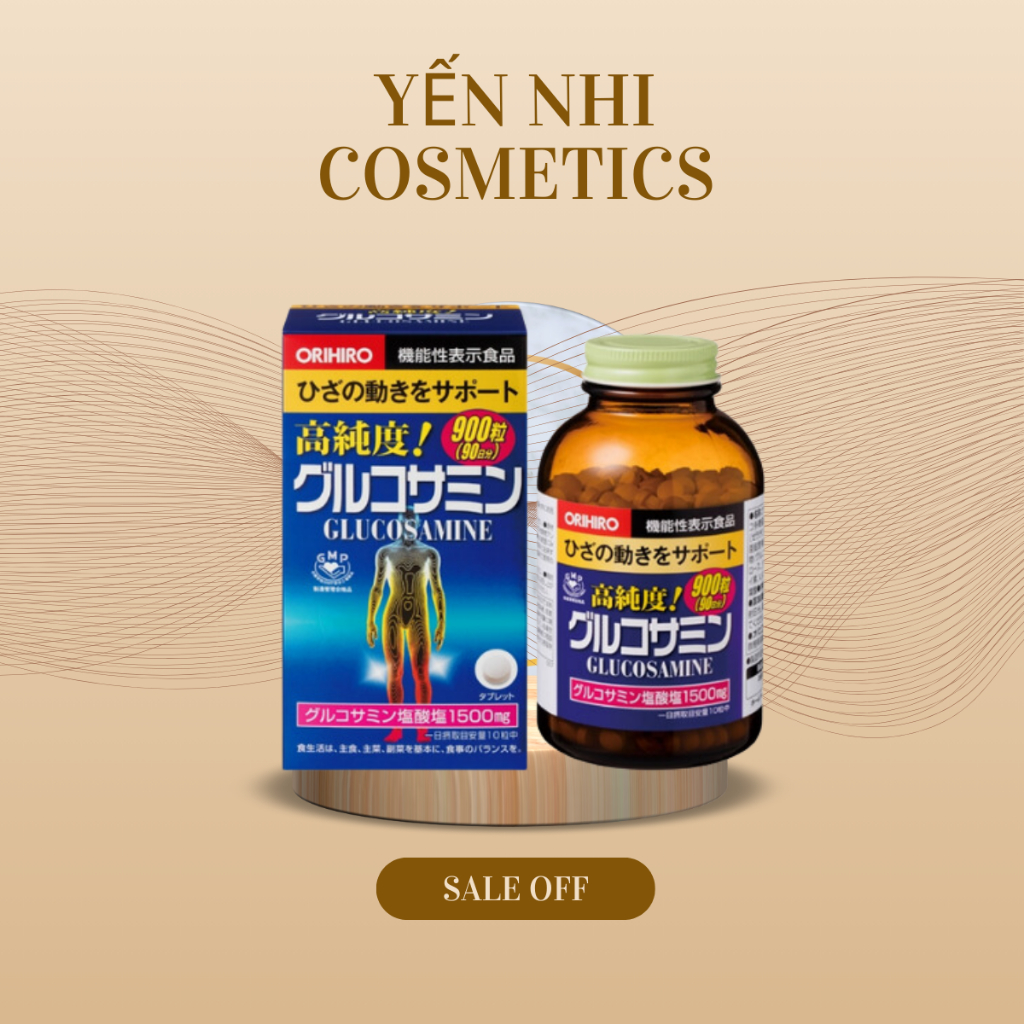 Viên bổ xương khớp Glucosamine Orihiro 1500mg Nhật Bản LỌ 900V