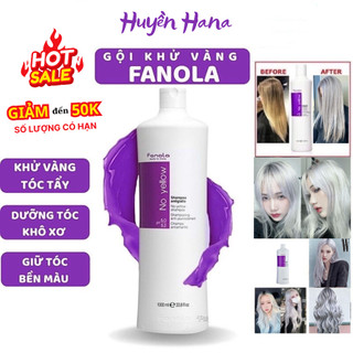  Dầu gội tím FANOLA NO YELLOW dầu gội khử vàng và giữ màu dành cho tóc tẩy | Huyenhana 