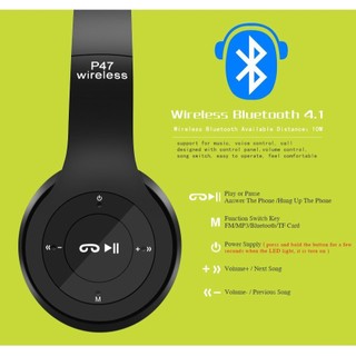 Tai Nghe Bluetooth Chụp Tai P47