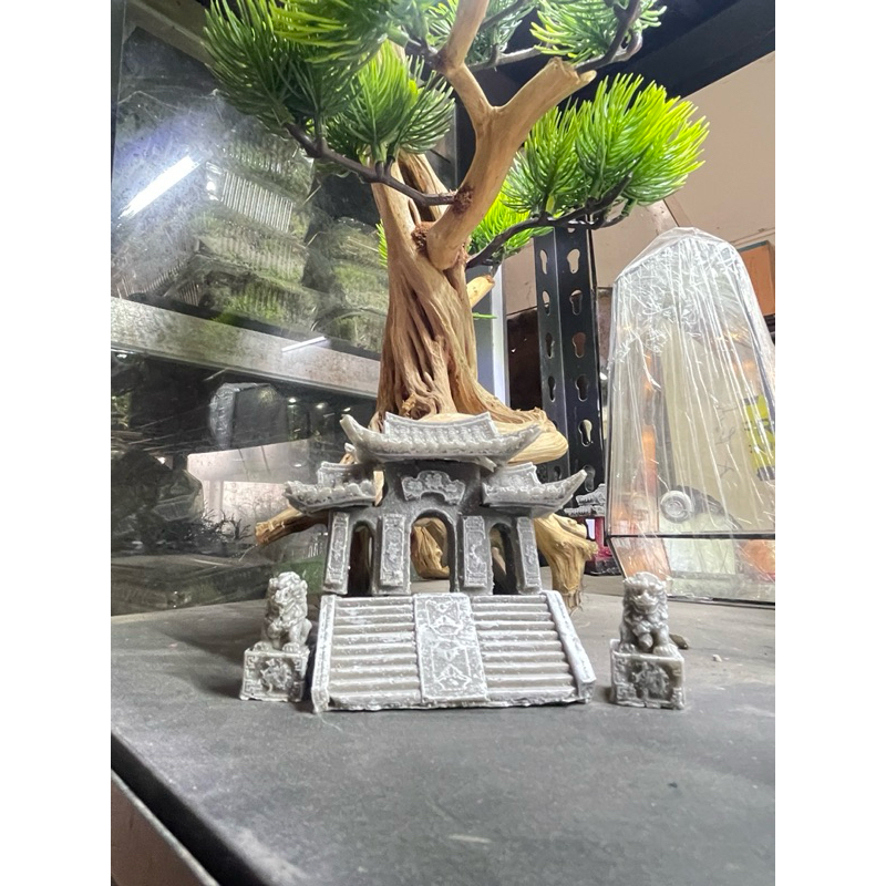 Mô Hình Cổng Làng Mini Trang Trí Tiểu Cảnh, Hồ Cá Cao 10cm