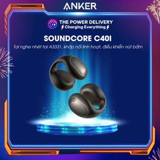 Tai nghe nhét tai Open ear Anker Soundcore C40i A3331, Thiết kế khớp nối linh hoạt, Điều khiển bằng nút bấm