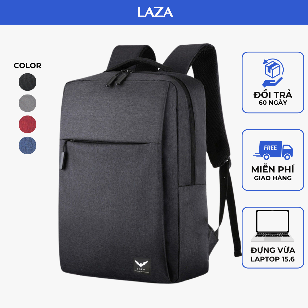 Balo laptop LAZA Manta Backpack 416 - Ngăn chống sốc đựng được laptop 15.6inch