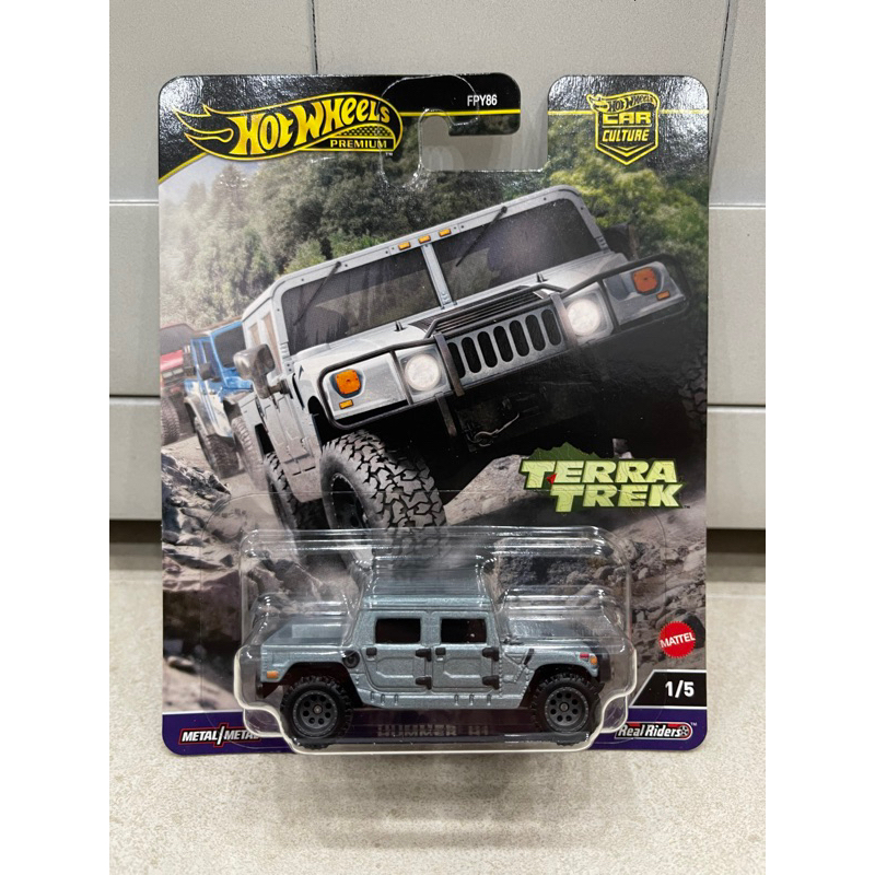 Xe mô hình đồ chơi bánh cao su Hotwheels 1:64 PREMIUM - TERRA TREK - Hummer H1