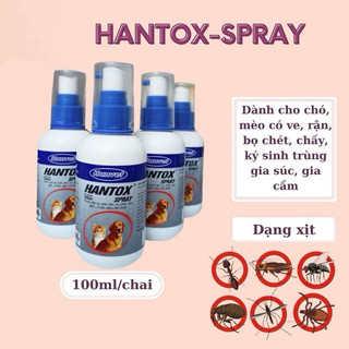 HANTOX Dạng xịt - Diệt bọ chét chấy rận chó mèo 300ml