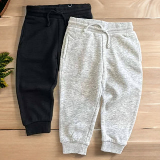 Set 2 Quần dài nỉ ấm cho bé mùa thu đông, vnxk qate quần nỉ bé trai bé gái dư, quần nỉ đen xám cho bé