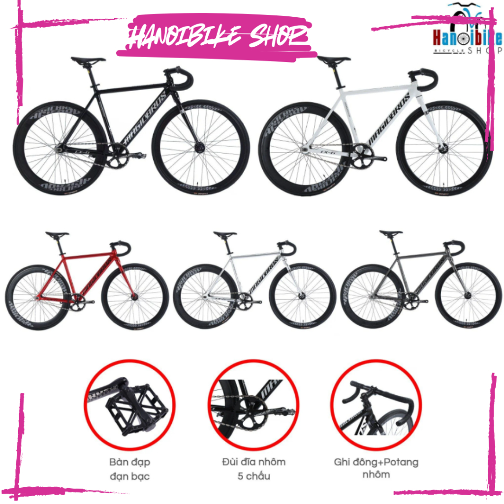 Xe đạp Fixed Gear Magicbros CX6 nhôm (KHÔNG KÈM PHANH PHỤ)