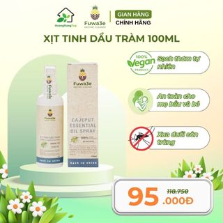 Tinh Dầu Đuổi Côn Trùng Fuwa3e 100ml CHÍNH HÃNG, Hương Tràm Thiên Nhiên - fw07