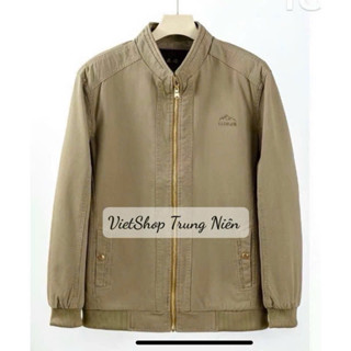 Áo Khoác Thô Kaki Nam Trung Niên Lót Lụa Và Lót Lông Dày Đẹp Tặng Bố