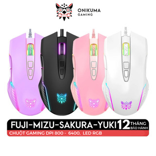 Chuột Gaming Onikuma Hỗ Trợ Macro Đèn RGB 200-12800 DPI Có App điều chỉnh chuột, chuột có dây | THOP