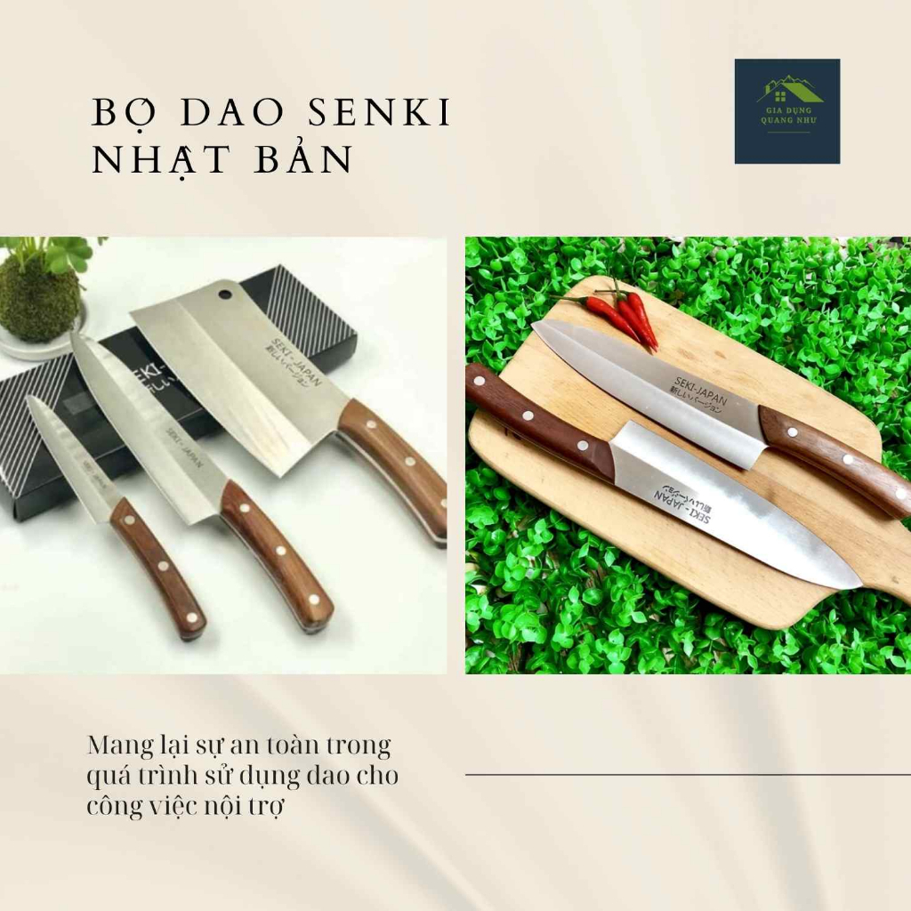 Dao SEKI JAPAN , Dao Chặt, Dao Thái, Dao gọt nội địa Nhật Bản chính hãng