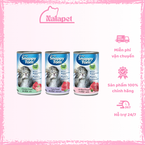 Pate cho mèo con Snappy Tom Kitten lon 150g