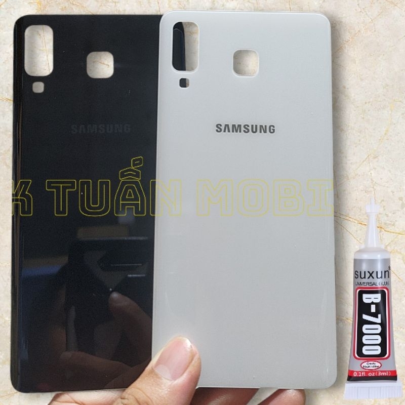 Nắp lưng Sam"sung A8 Star/ Sam"sung A9 Star/ Sam"sung G885 chất liệu kính lk loại 1 tặng keo dán