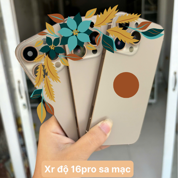 Vỏ độ Xr lên 16 pro (tặng kèm keo)