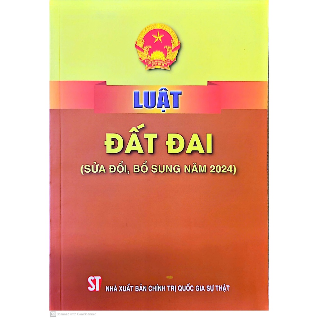 Sách - Luật Đất Đai năm 2024 (hiệu lực từ 01/07/2024)