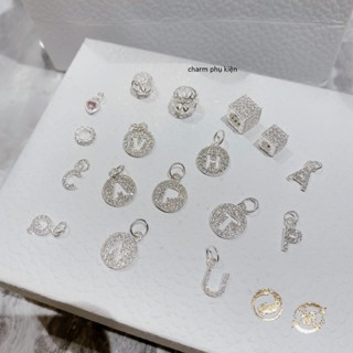 Charm phụ kiện xuyên vòng tay  bạc ta mix vòng tay cho nữ