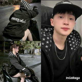 Áo Khoác Nỉ Hoodie Mũ SAO Form Boxy Mũ To Họa Tiết Sao Siêu Form Rộng Nam Nữ Unisex Siêu Đẹp Siêu Hot,HN