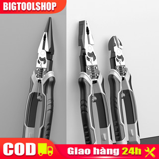 【 COD Kìm cắt sắt CRV Fute siêu khỏe cắt đứt mọi loại thép,ổ khóa dây xích cáp điện, kềm điện đa năng bấm cos loại tốt