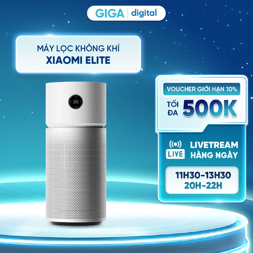 Máy lọc không khí thông minh Xiaomi Elite lọc khí toàn diện, khử mùi hôi, loại bỏ virus Cúm A