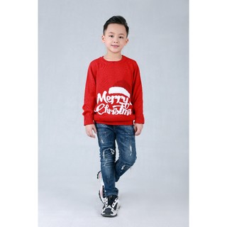 Hqkids Áo len BT cổ tròn noel TN932