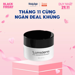 Q96_ Kem dưỡng trắng da Niacinamide Lumiderm hũ 50ml (VỎ TRẮNG)