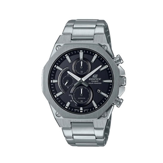 Đồng Hồ Năng Lượng Mặt Trời Nam Casio Edifice EFS-S570D-1AUDF Kính Sapphire 44mm Dây Kim Loại Không 