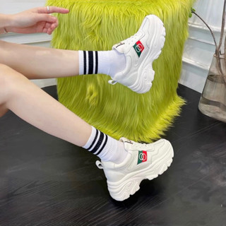 Giày thể thao nữ buộc dây độn đế 7cm siêu nhẹ cao cấp,Sneaker nữ tăng chiều cao đế cao phom gọn hack dáng