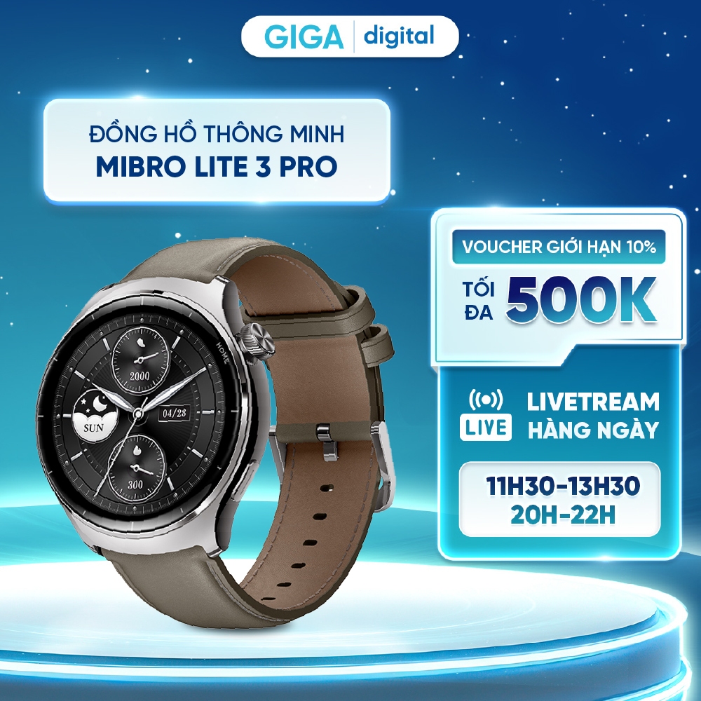 Đồng hồ thông minh Mibro Lite 3 Pro - ĐỊnh vị GPS - Hỗ trợ 150 chế độ thể thao | BigBuy360 - bigbuy360.vn