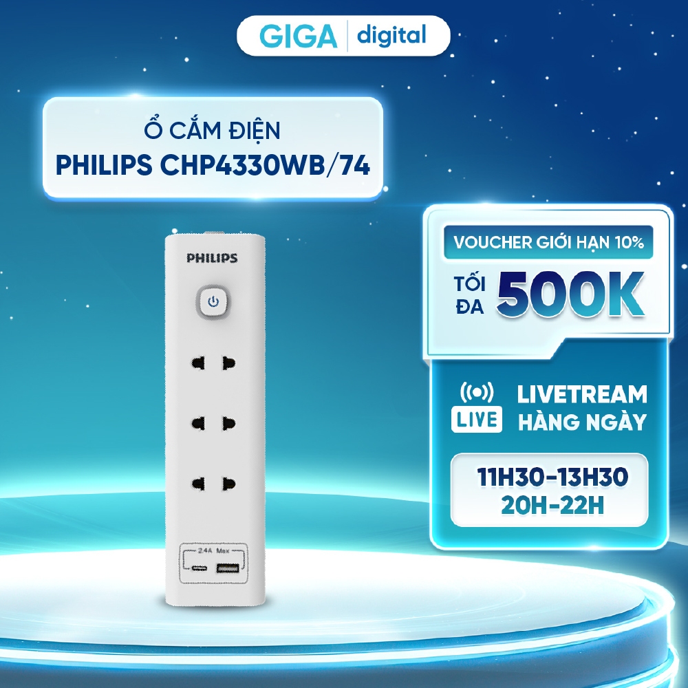 Ổ cắm điện Philips CHP4330WB/74