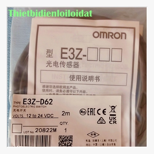 🔦 CẢM BIẾN QUANG OMRON E3Z-D62 2M | CHÍNH HÃNG – NHỎ GỌN – PHÁT HIỆN CHÍNH XÁC