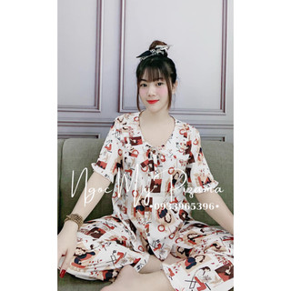 PIZAMA LỤA SATIN CỘC- DÀI SIÊU HOT HIT
