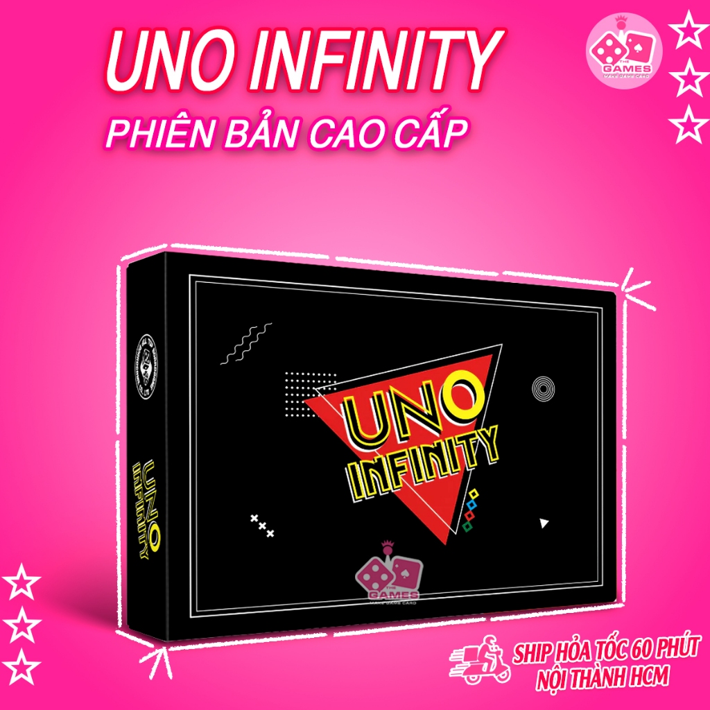 Bài UNO INFINITY 178 lá phiên bản mới Đầy Đủ Cơ Bản + Mở Rộng, Boardgame giải trí cùng nhóm bạn