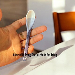 Thìa cafe gốm sứ Bát Tràng cao cấp