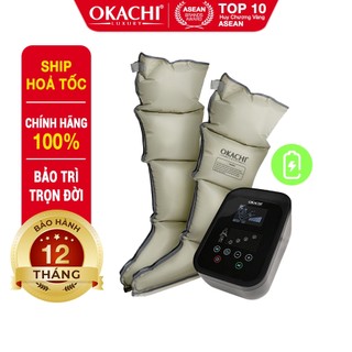  Máy nén ép trị liệu suy giãn tĩnh mạch OKACHI JP-3500 Plus  Pin sạc  
