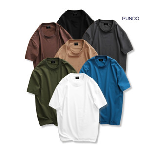 Áo thun trơn nam nữ phông unisex bigsize đến 105kg 3 màu trắng đen xám vải cotton cao cấp PUNDO ATPD09