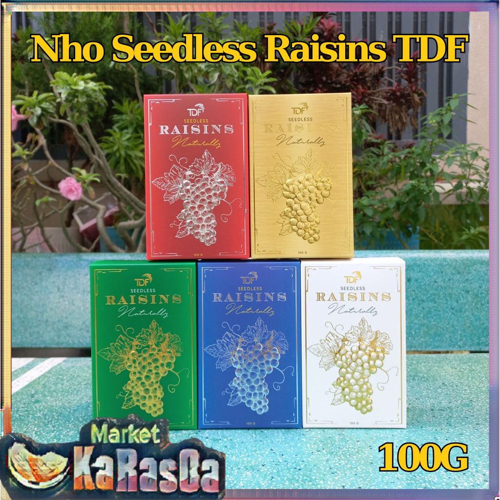 Nho khô Seedless Raisins Thái Dương Food 100G Hộp Giấy
