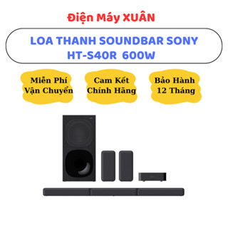 DÀN ÂM THANH SOUNDBAR SONY 5.1 HT-S40R 600W - HÀNG CHÍNH HÃNG, BẢO HÀNH 12 THÁNG