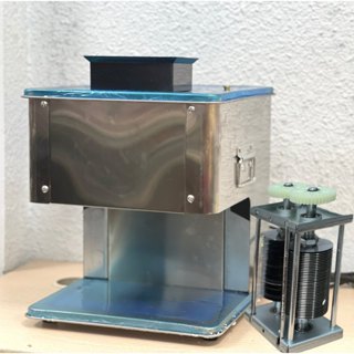 Máy xắt mỡ hạt lựu làm nhân lạp xưởng, thái thịt, tai heo, bì lợn, mõm heo, thái thịt bò nạm gầu tái sống chín