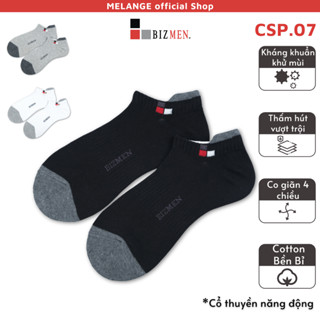  Tất Nam Cổ Thấp Công Sở Cotton Kháng Khuẩn Khử Mùi Bizmen – CSP.07 