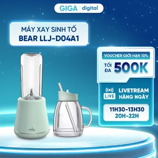 Máy xay sinh tố Bear LLJ-D04A1 - 2 bình uống tiện dụng