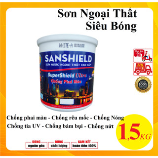 1L Sơn Siêu Bóng SuperShield Ultra ngoại thất chống thấm, chống bám bụi, chống nứt, co giãn đàn hồi