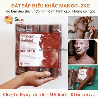 Đất sét điêu khắc Mango 2KG , đất Sáp nặn tượng  ( Bịch 2kg ) , Đất sét Mango